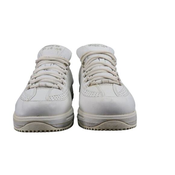 Skechers Shoes Womens 9 Shape Up Sneaker Work Slip Resistant Leather White Retro - Picture 3 of 16